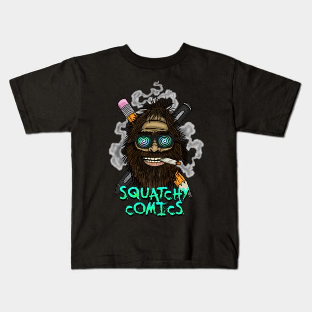 squatchy comics Kids T-Shirt by Squatchyink